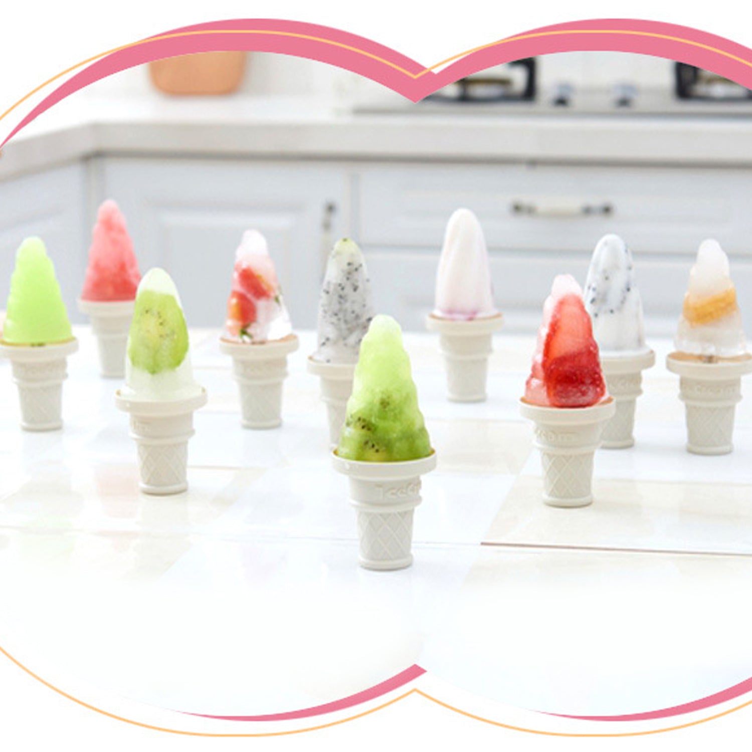 6304 6 Pc Ice Cream Mold Used For Making Ice-creams In All Kinds Of Places Including Restaurants And Ice-cream Parlours Etc. 6304 6 Pc Ice Cream Mold Used For Making Ice-creams In All Kinds Of Places Including Restaurants And Ice-cream Parlours Etc.